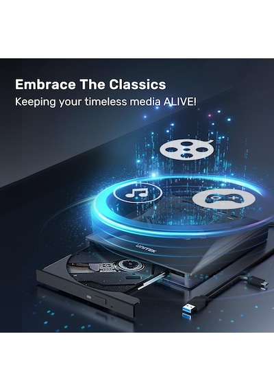 Unıtek Harici Dvd-rw Type-c/a+5in1 Dock Statıon T1037a01 -153262