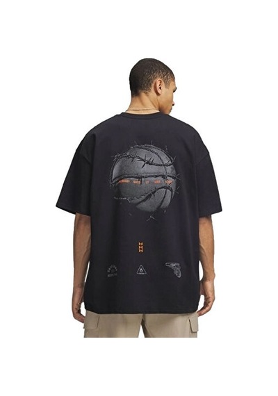 Under Armour U M Hwt Hoops Photoreal Ss Erkek Basketbol Tişört 6009329-001 Siyah