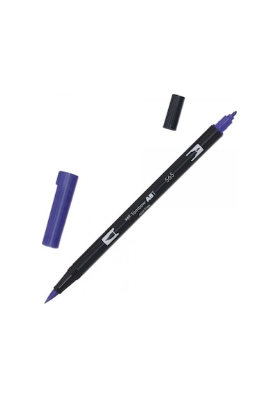 Ab-t Dual Brush Pen Grafik Kalemi - Deep Blue