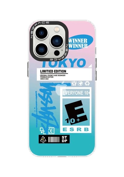 Jenerik Apple iPhone Uyumlu  Uyumlu 14 Pro Kılıf Estoril Desenli Kapak - Estoril - 1