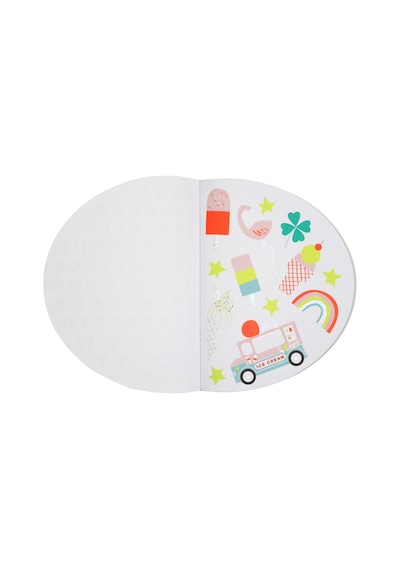 Meri Meri - Rainbow Sticker & Sketchbook - Gökkuşağı Çıkartma Kitabı Çocuk