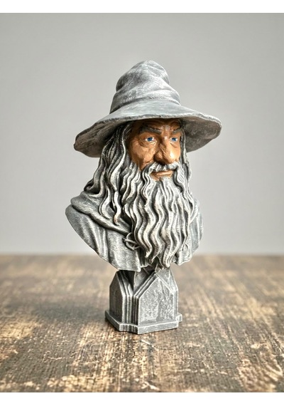 Eselya3d Gandalf Figür, Yüzüklerin Efendisi Gandalf Büst, Gri Gandalf Figür Hediye-15cm-fanart