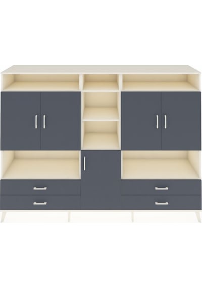 Hyperion Dolap 12 Raflı 4 Çekmeceli 5 Kapaklı 220x44x163 Aytaşı-a Aytaşı-antrasit Hyperion Dolap 12 Raflı 4 Çekmeceli 5 Kapaklı 220x44x163 Aytaşı-a Aytaşı-antrasit
