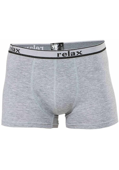 Relax Pamuklu Esnek Erkek Boxer Gri - 1268a Çok Renkli