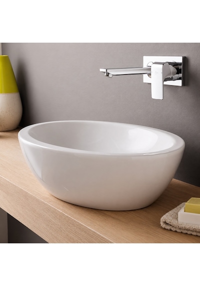 Ideal Standard Strada O Tezgah Üstü Çanak Lavabo 60x42 Cm Batarya Deliksiz Beyaz K078401