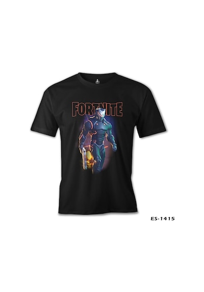 Fortnite - Firegun Siyah Erkek Tshirt Fortnite - Firegun Siyah Erkek Tshirt