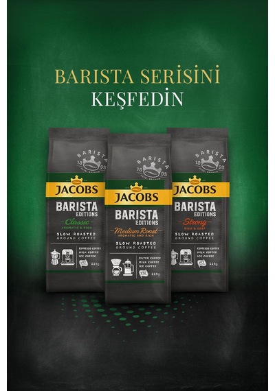Jacobs Barista Editions Classic Filtre Kahve  Zengin Aroma 225 G