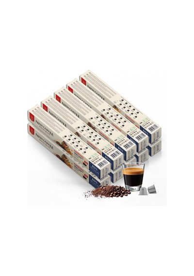 Nish Coffee Aromalı Kapsül Kahve 10'lu Set Karamel-vanilya-çikolata-fındık-portakal Kapsül Kahve