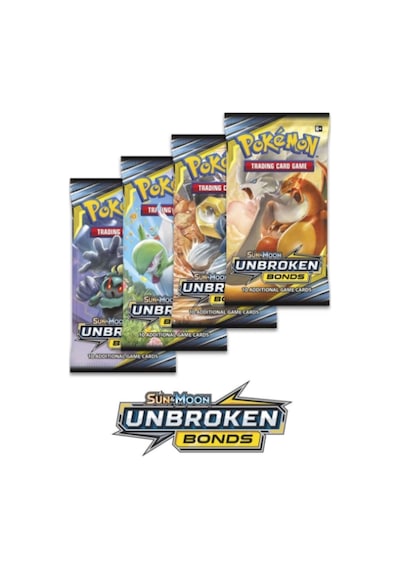 Pokemon Oyun Kartı Tcg Sun & Moon Unbroken Bonds Booster Pack - 1 Paket 10 Kart