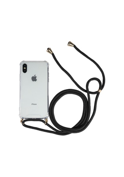 Teknomoda Apple Uyumlu iPhone X / Xs Seffaf Boyun Askili Ipli Kordonlu Kilif 404470238