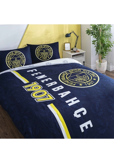 Taç Lisanslı Fenerbahçe Arma Pamuk Çift Kişilik Nevresim Takımı 000000001000051935 Çok Renkli