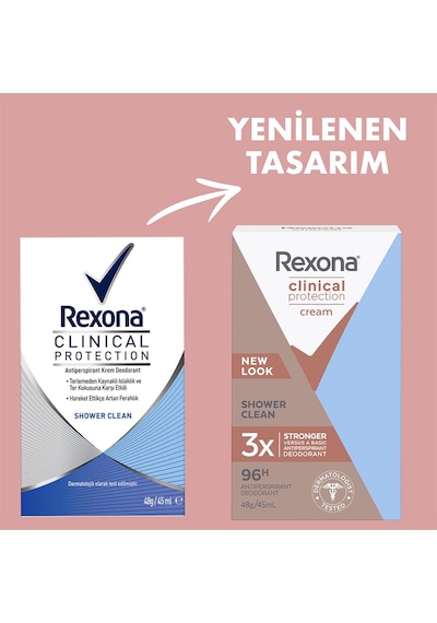 Clinical Protection Kadın Stick Deodorant Shower Clean 45 Ml