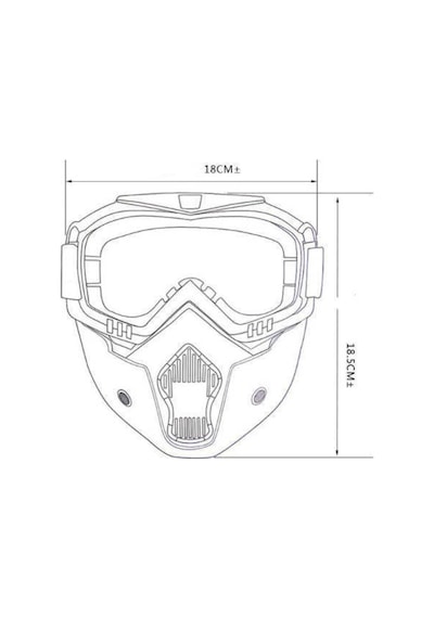 Jet Kask Maskesi Motosıklet Kask Maskesi