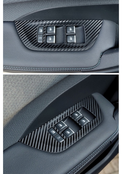 Togg T10f Sedan Uyumlu İç Trim Folyo Kaplama Set - Mat Karbon Siyah Mat Karbon Siyah