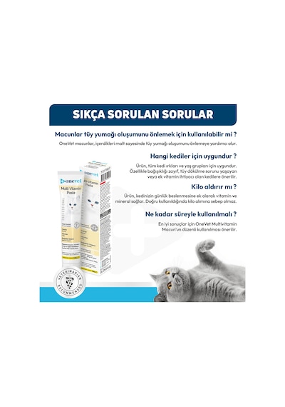 Onevet Kedi Maltı 100 gr Multivitamin Malt Macunu