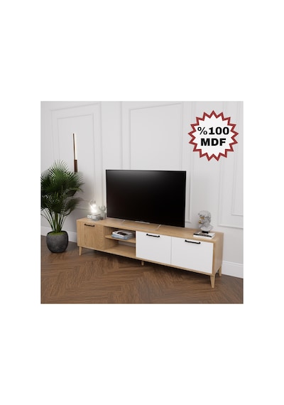 %100 Mdf Legnano 180cm Tv Ünitesi Kahverengi
