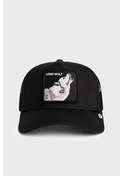 Goorin Bros Wolf Animal Figürlü File Detaylı Şapka Unisex Şapka 1012449 Siyah