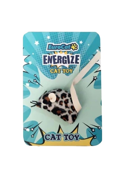 Leopar Fare Kedi Oyuncağı 15 Cm