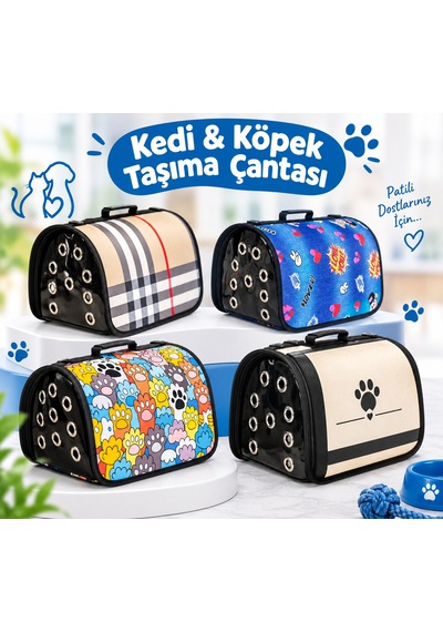 Bezos Desenli Flybag Kedi Ve Köpek Çantası Bezos1
