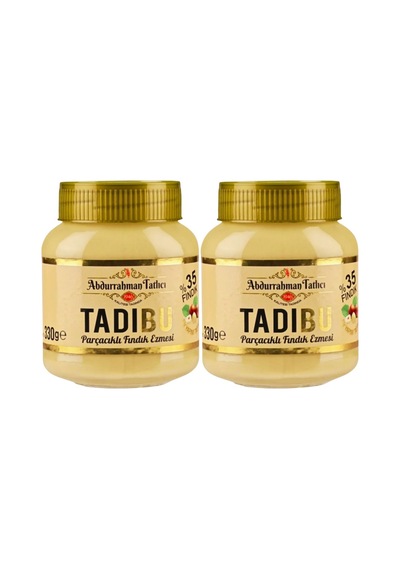 Abdurrahman Tatlıcı Tadıbu Parçacıklı Fındık Ezmesi 330 Gr 2 Li