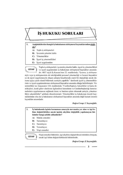 Hakimlik İş Hukuku Soru Bankası 22. Baskı Monopol Yayınları