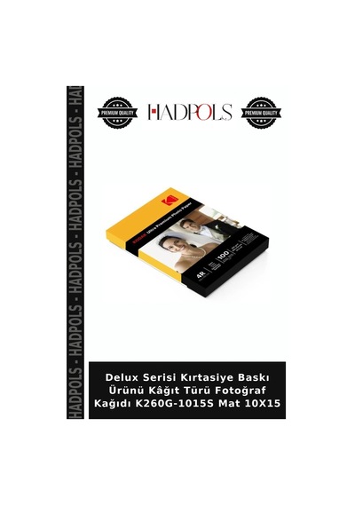 Delux Serisi Kırtasiye Baskı Ürünü Kâğıt Türü Fotoğraf Kağıdı K260g-1015s Mat 10x15