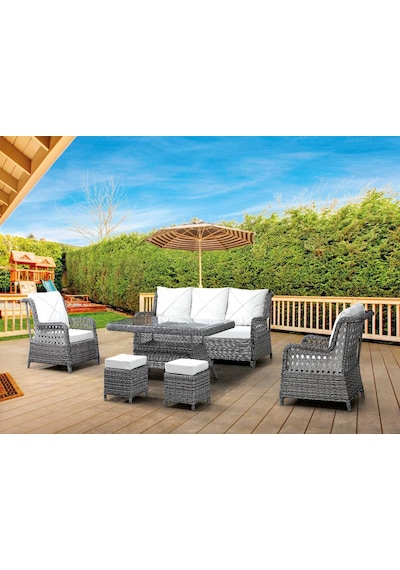 Emel Home Dicle 5 Kişilik Gri Örgü Rattan Oturma Grubu Minderli Gri Emel Home Dicle 5 Kişilik Gri Örgü Rattan Oturma Grubu Minderli Gri