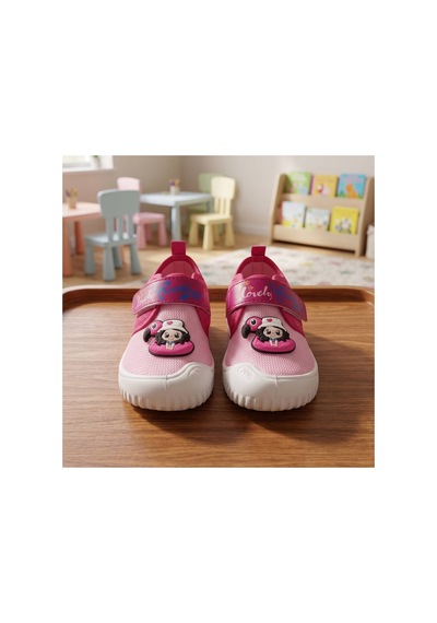 Gezer Çoçuk Unisex Keten Kaymaz Taban Cırtlı Ev, Okul, Kreş ,anaokulu Günlük Kullanım Panduf Pembe Flamingo Kız Gezer Çoçuk Unisex Keten Kaymaz Taban Cırtlı Ev, Okul, Kreş ,anaokulu Günlük Kullanım Panduf Pembe Flamingo Kız