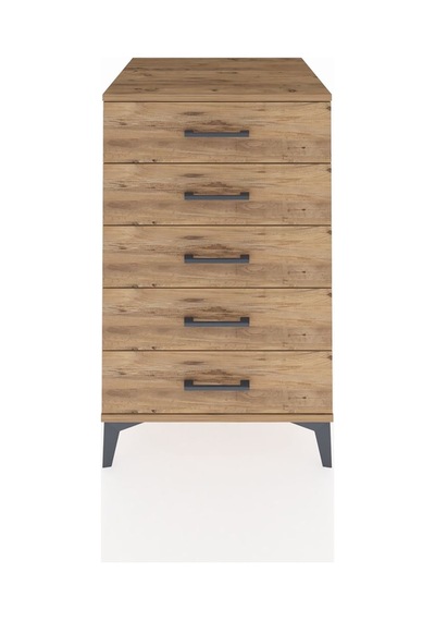 Kronos Komodin 5 Çekmeceli 60x59x96 Çam-çam Çam