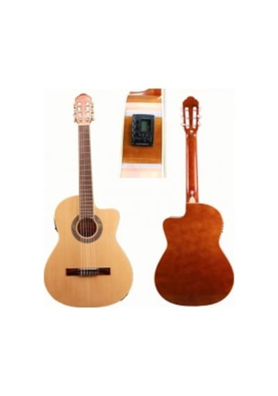 Agustini Hg39Ce-201N Elektro Klasik Gitar-Kılıf ve Pena