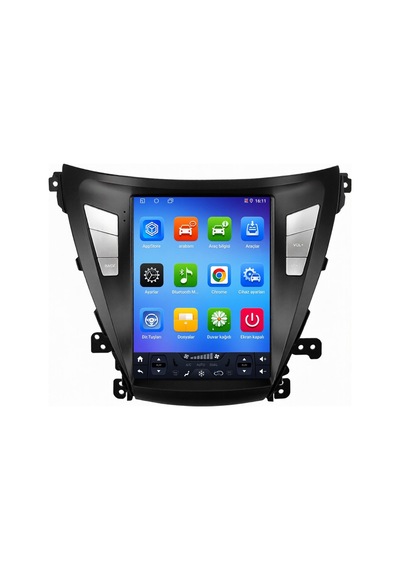 Hyundai Elantra 2014-2015 Tesla Android Multimedya Carplay Android Auto 10gb Ram 256gb Pro 9.7''
