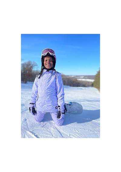 Burton Elodie 2l Kız Çocuk Mor Snowboard Ceketi -84