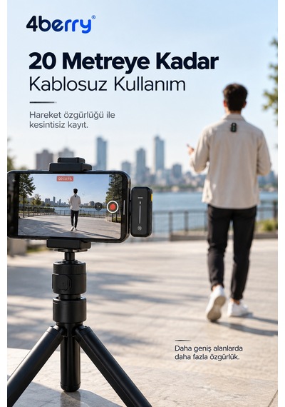 K26 Kablosuz Yaka Mikrofonu Type-c Çift Mikrofon Gürültü Azaltma Şarj Kutulu Vlog Röportaj Mikrofonu