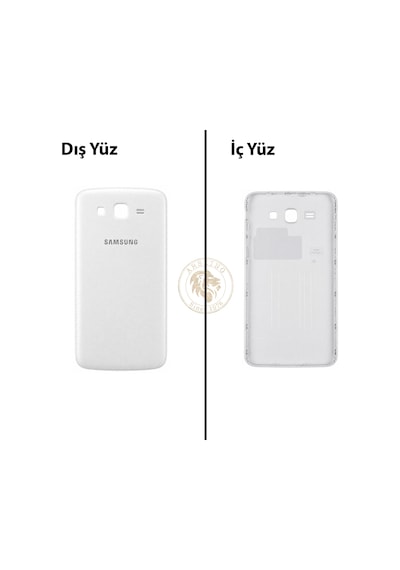 Samsung Galaxy Grand 2 G7106 Beyaz Renk Arka Kapak Arka Cam Batarya Kapağı Pil Kapağı Lazer Kesim Back Cover Galaxy Grand 2 Uyumlu