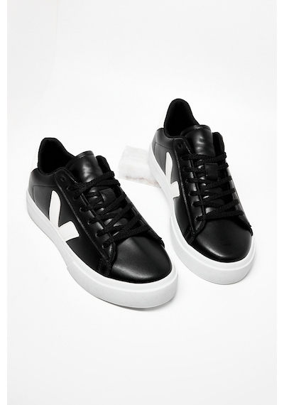 Tonny Black Kauçuk Taban Rahat Bağcıklı Sneaker Kadın Siyah Beyaz Sneaker Tbklc030