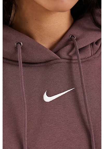 Nike Mini Swoosh Oversized Hoodie Purple Hoodie Bol Kesim Kapüşonlu Sweatshirt Mor