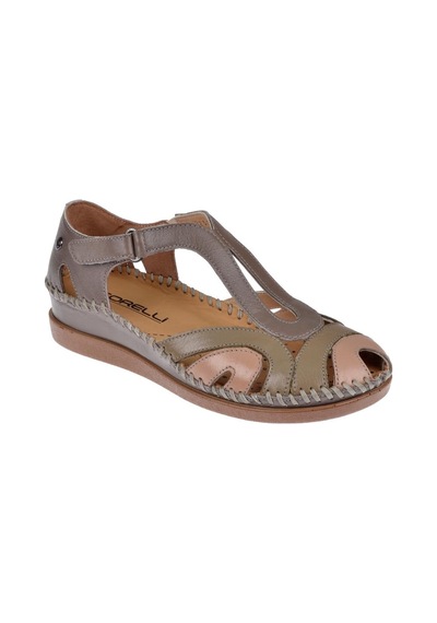 Forelli Hakiki Deri Comfort Kadın Sandalet For-22521 Vizon-vizon Vizon