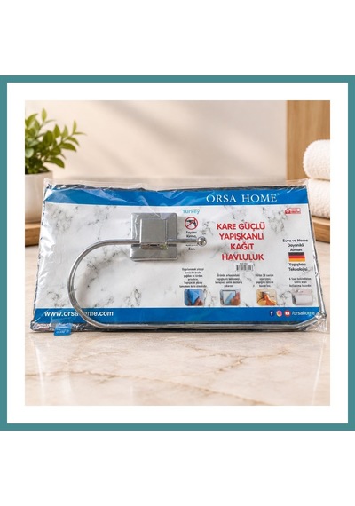 Trendexa Yapışkanlı Metal Oval Açıklıklı Kağıt Havluluk Askısı Mac ÇoK Renkli