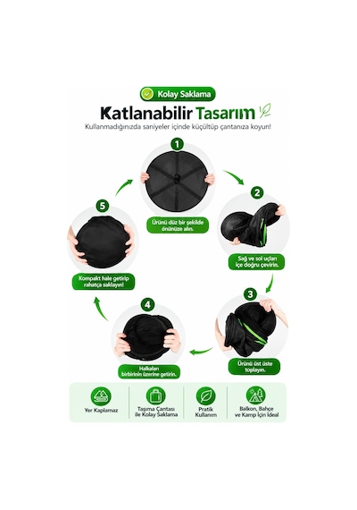 8 Katlı Askılı Meyve Sebze Bitki Kurutma Filesi Katlanabilir Fermuarlı Hacimli Raf Taşıma Çantalı Siyah