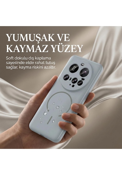 Microsonic Xiaomi 14t Pro Kılıf Zeno Magsafe Kahverengi -
