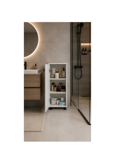 Çok Amaçlı Beyaz Mini Dolap Mutfak-kiler-banyo-yatak Odası-ofis Dolabı, Ayarlanabilir 3 Raflı Çok Amaçlı Dolap Beyaz Beyaz Çok Amaçlı Beyaz Mini Dolap Mutfak-kiler-banyo-yatak Odası-ofis Dolabı, Ayarlanabilir 3 Raflı Çok Amaçlı Dolap Beyaz Beyaz