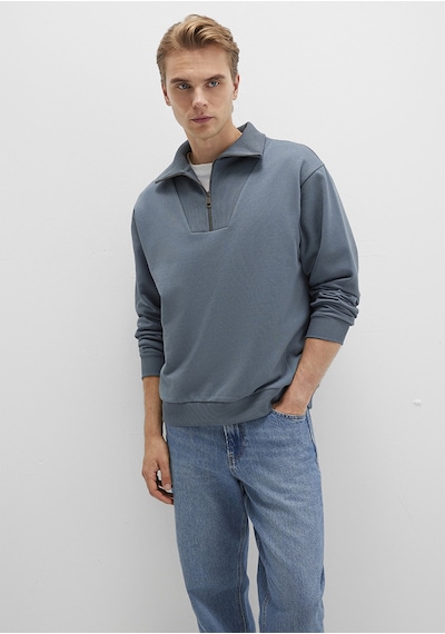 Mavi - Polo Yaka Gri Sweatshirt 0s10368-80889 Gri