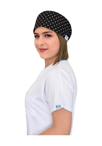 Siyah Yıldız Desenli Cerrahi Bone