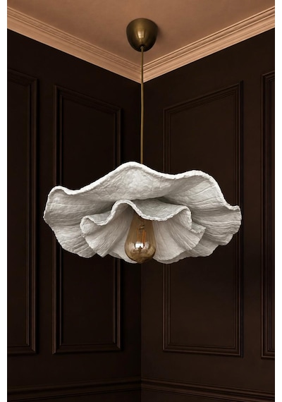 Lioraa Lighting Flora Mono 45 Cm Sarkıt Avize Kırık Beyaz