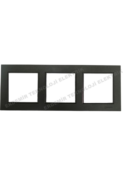 Makel Krf 56 050 703 Karea Üçlü 3lü Çerçeve Füme