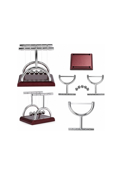 Balance Balls Orta Newton - Metal Denge Topları Masa Üstü 5705