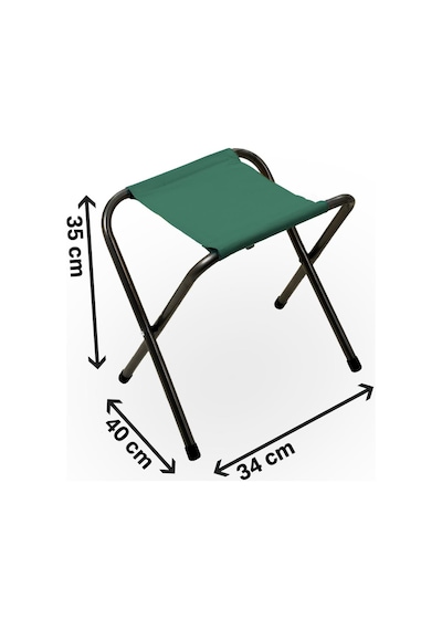 Exent 45x60 Cm Kamp Sehpası + 3 Adet Yeşil Tabure Piknik, Bahçe Balkon Sehpası Katlanır Sehpa-b-3y Çok Renkli