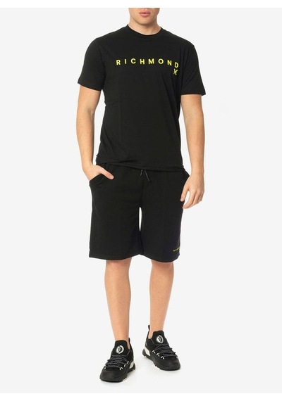 John Richmond Bisiklet Yaka Siyah Erkek T-shirt Ump24004ts