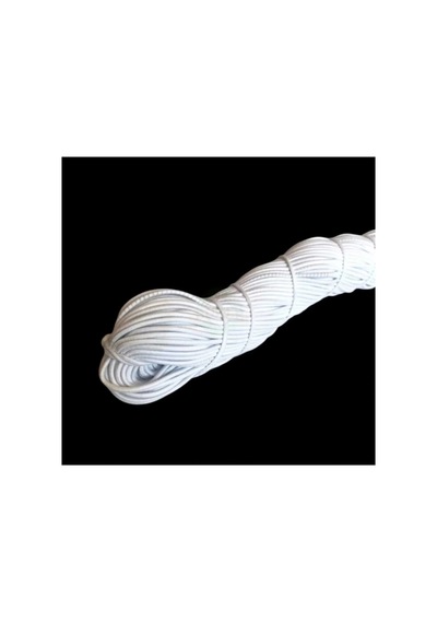 Bigümex Beyaz Ince Fitil Lastik Bel Paça Don Lastiği Şapka Lastiği 100 Mt Beyaz - 664979371 Beyaz