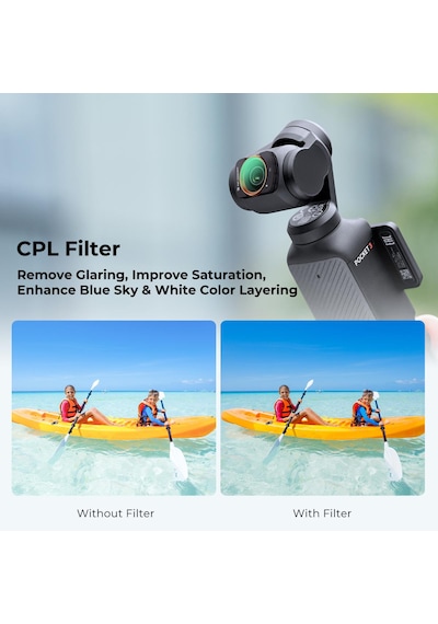 K&f Concept Magnetic Cpl Filtre Djı Osmo Pocket 3 Combo Uyumlu